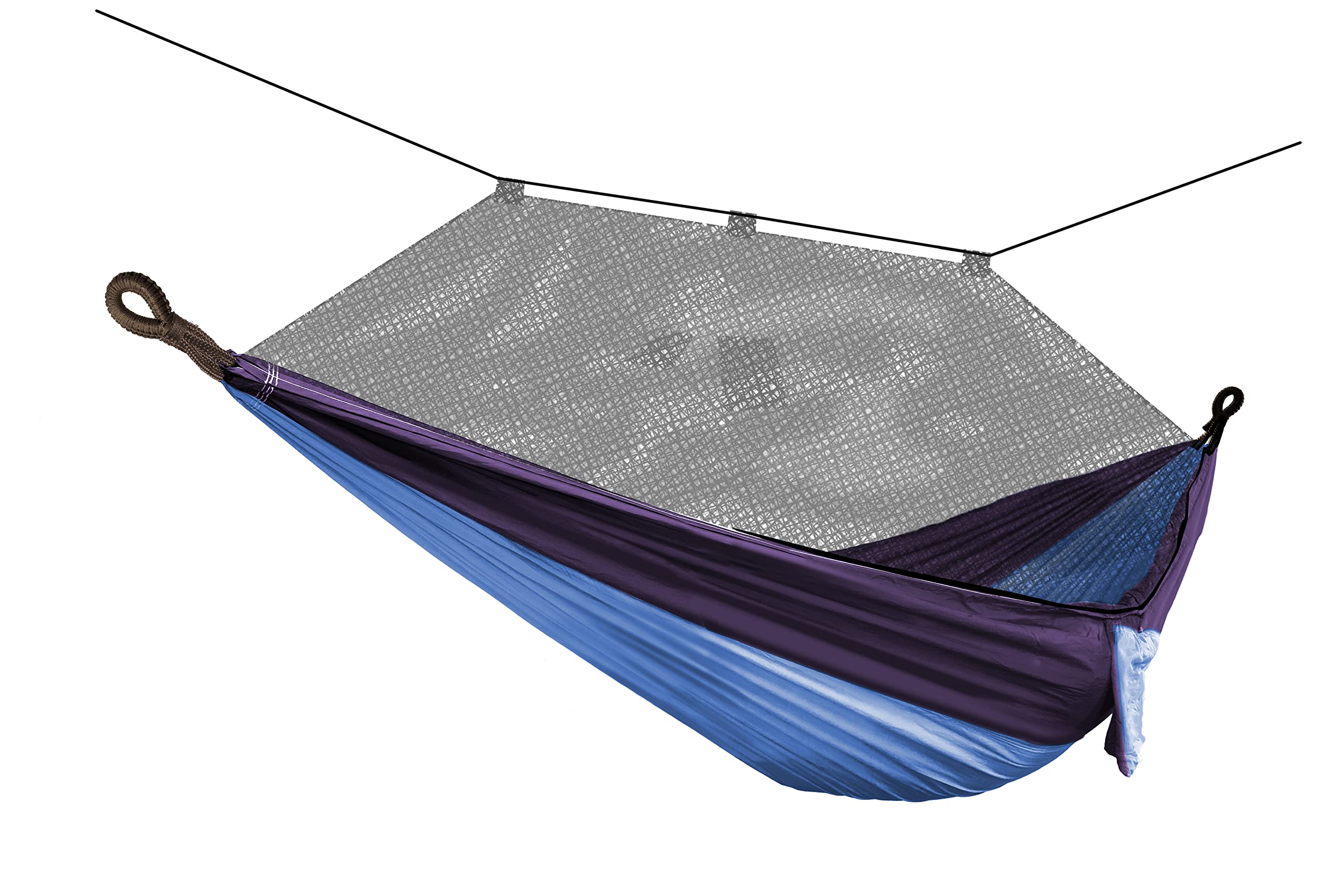 Bliss Hammocks BH-406XLS-N-RB Portable Camping Hammock with Mosquito Net - Adjustable Tree Straps, 54
