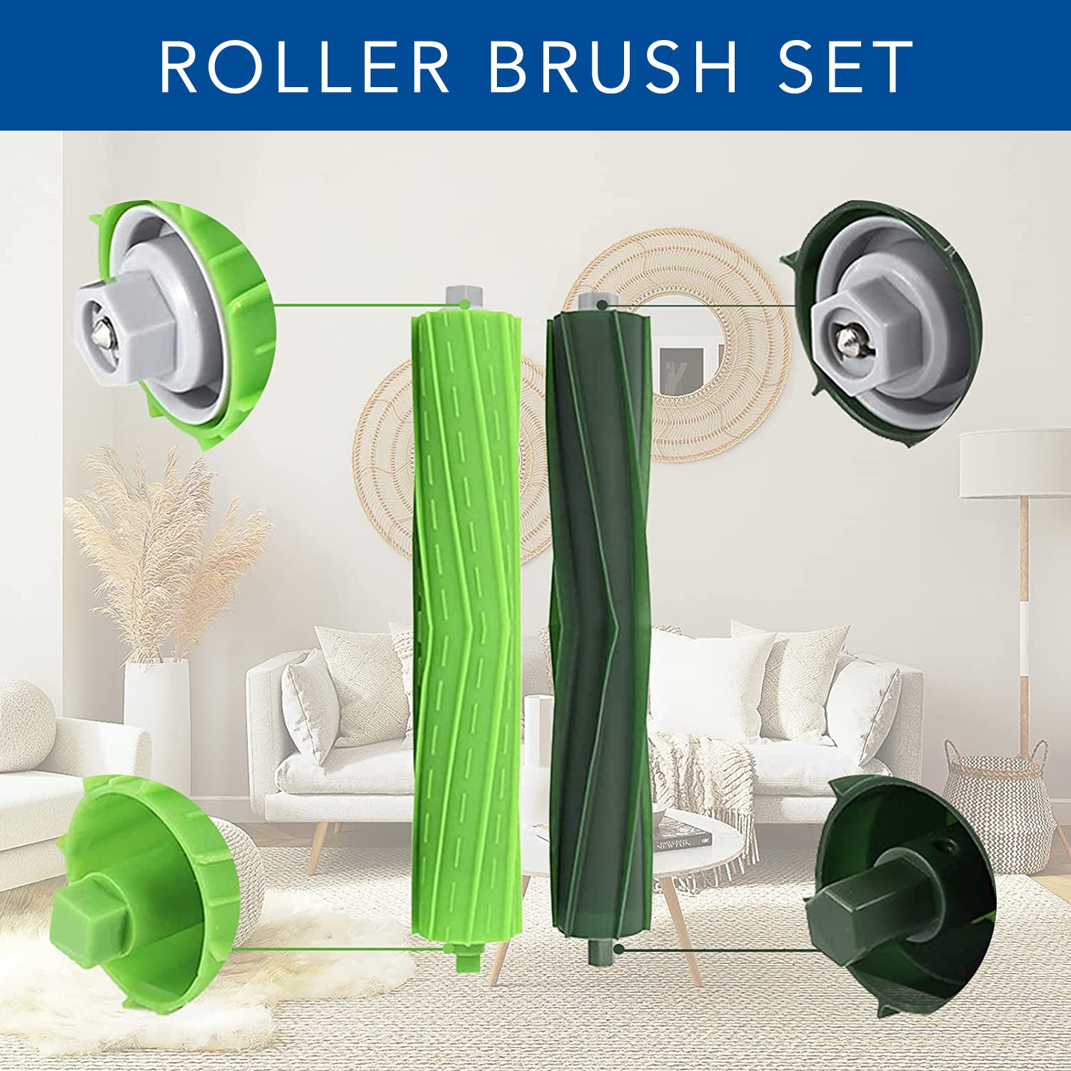 iRobot Roomba E & i & j Series Replacement Accessories Kit - Compatible with E5, E6, i1+, i3+, i4+, i6+, i7+, i8+, j7+ Robot Vacuums - Essential Parts for Cleaning & Maintenance - Perfect for Hardwood Floors, Carpets & Pet Hair