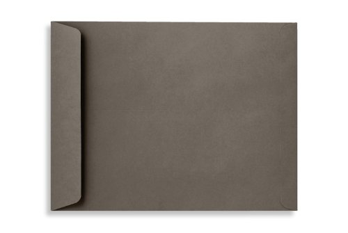 LUXPaper 9 x 12 Open End Envelopes - Peel & Press Seal, Smoke Gray, 80lb Text Weight, Pack of 1,000 | Perfect for Business Mailings, Wedding Invitations, and Professional Correspondence