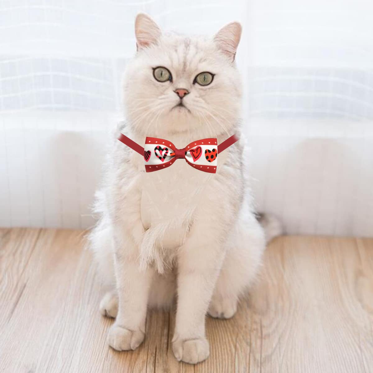 Wepetyo 20Pcs Dog Bow Ties - Mixed Styles Pet Neck Bows for Puppy Cat & Dog - Bulk Collar Accessories for Grooming, Photography, Birthday, Holiday & Valentine Party Gifts - Perfect for Pet Weddings, Costume Parties & Special Occasions
