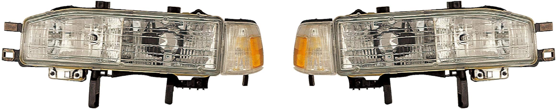 Honda Accord 1990-1991 OE Style Headlights Assembly Pair - Left & Right for Night Driving
