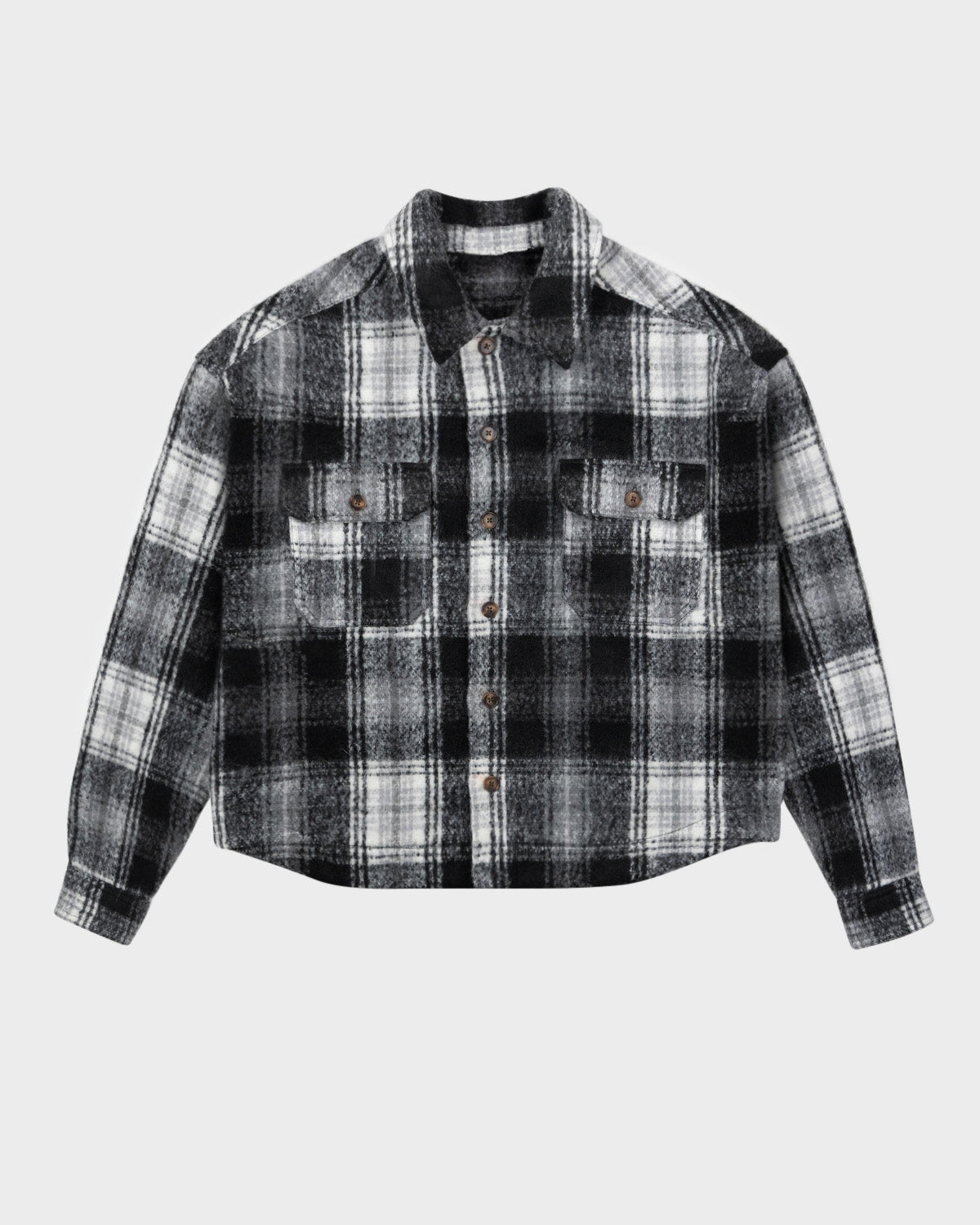 Men's Chelsea Flannel Jacket - Soft Plaid Shirt Jacket for Fall & Winter - Black - Cozy Layered Outfit for Casual Wear, Outdoor Adventures & Work