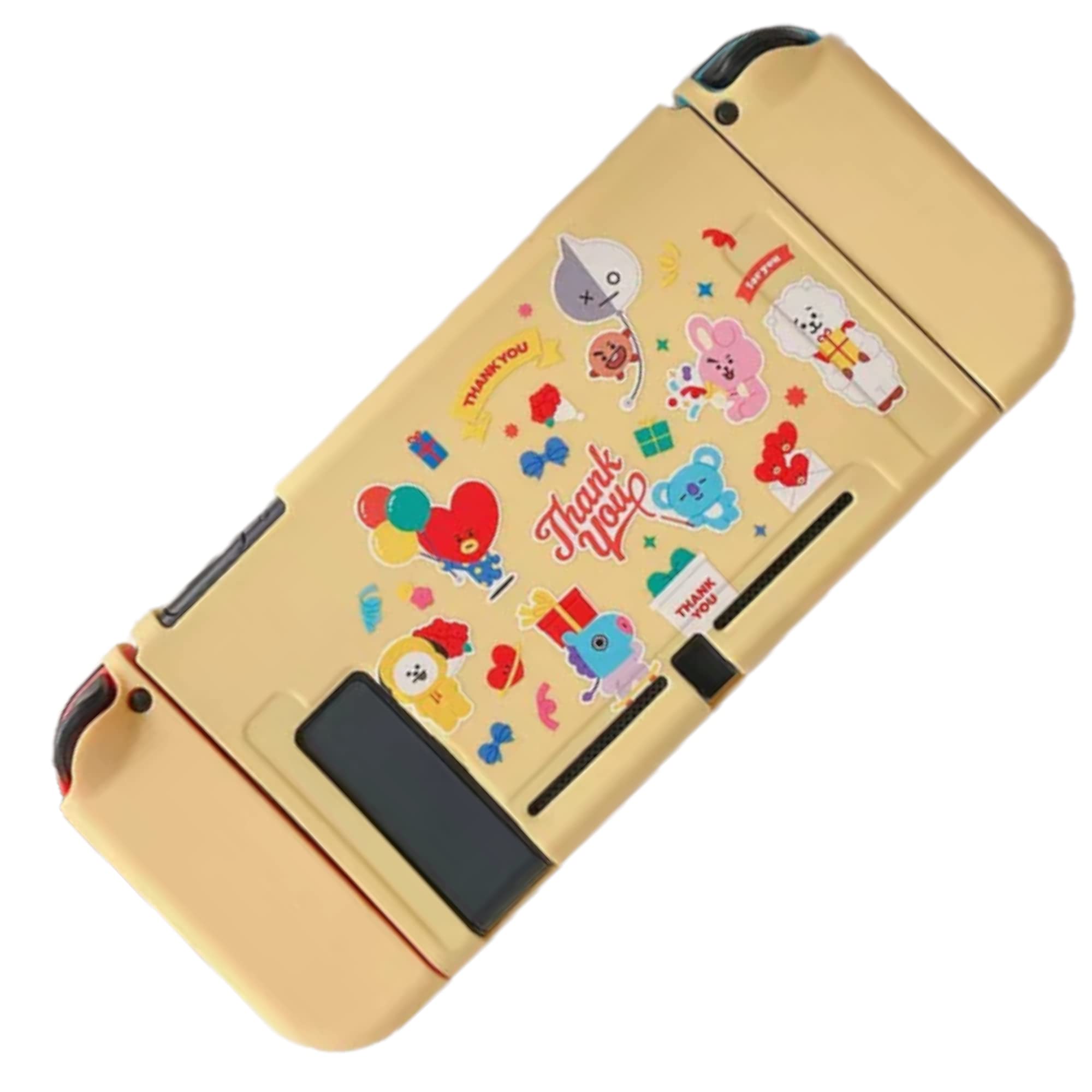 BT21 BTS Nintendo Switch Case - Durable TPU Rubber Protective Cover for Switch Console & Joy Cons - Perfect for Gaming, Travel, and Collectors