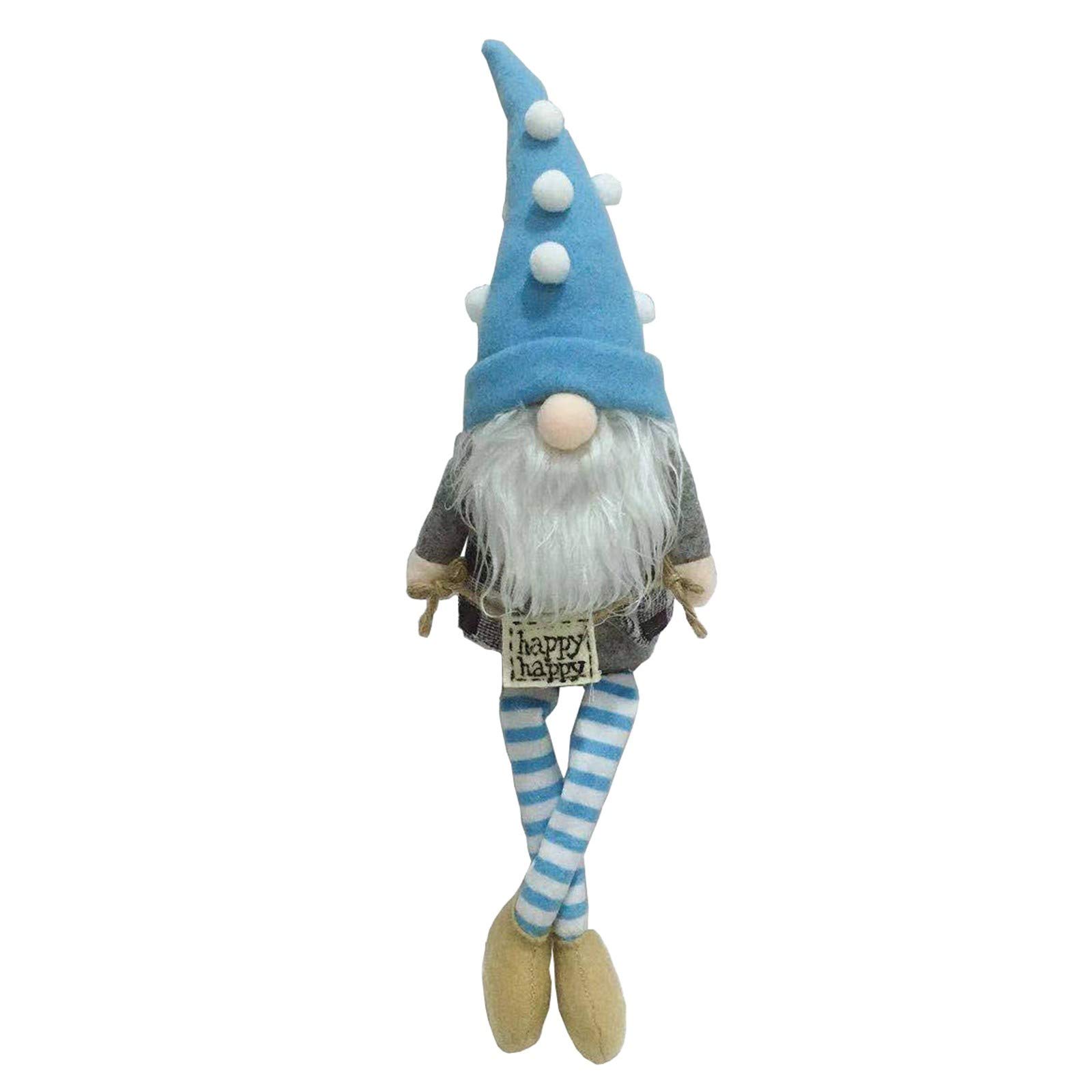Easter Gnome Rabbit Doll - Faceless Home Decor for Desktop, Bedroom & Living Room - Plastic Ornaments for Easter Decorations & Spring Home Styling