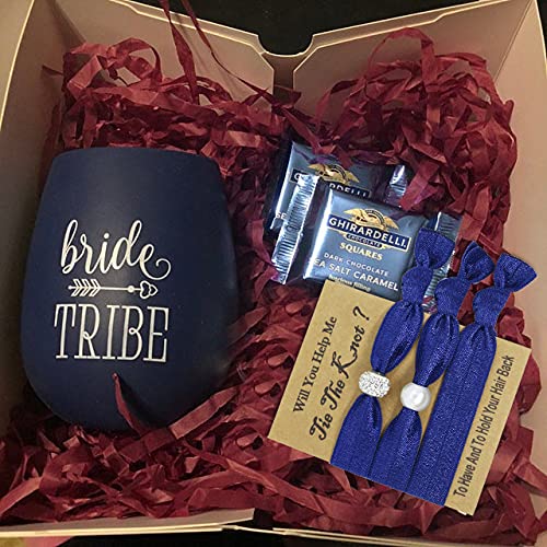 6 Packs Beige Hair Ties - Perfect Bridesmaid Proposal Gifts for Bachelorette Party, Bridal Shower & Wedding | Soft & Comfortable Hair Accessories for Everyday Use, Workouts & Special Occasions