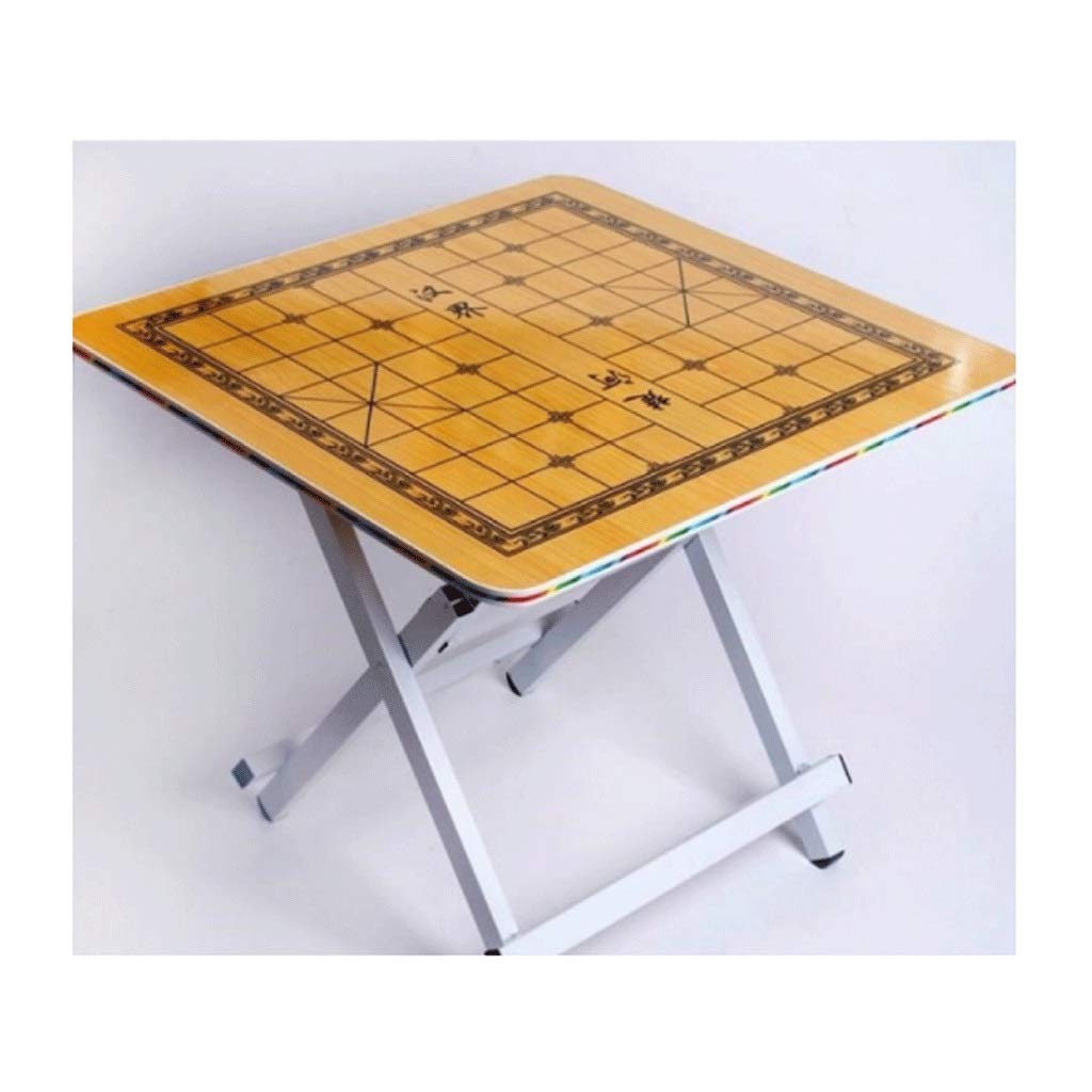 Portable Folding Chess Board Table 60x60x50cm - Compact & Lightweight for School, Classroom, Party, Family Game Night - Indoor & Outdoor Use