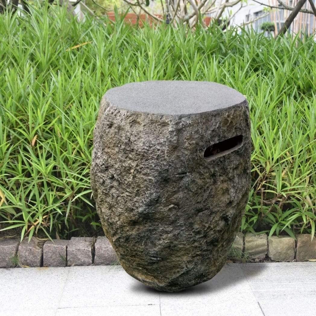 Elementi Concrete Propane Tank Cover for The Boulder Fire Table - ONB01-117 | Outdoor Patio Heater Accessory for Backyard & Garden