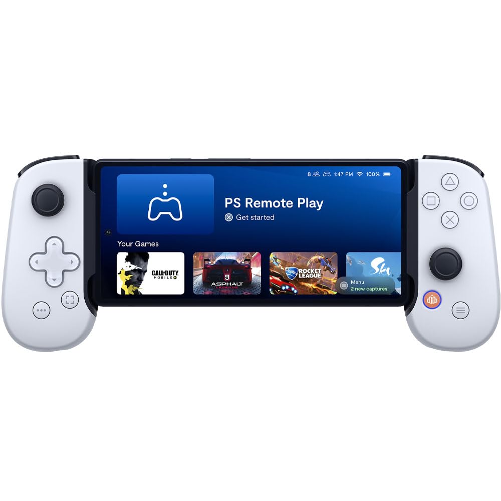 Backbone One PlayStation Edition - USB-C Mobile Gaming Controller for iPhone 15/14/13/12 (White) - Play PS5/PS4, Xbox & Cloud Games Anywhere - Perfect for Travel & Home Gaming