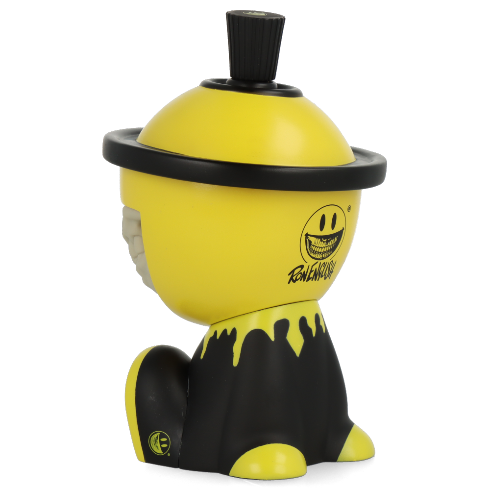 Grinbot OG Yellow by Ron English x Czee13 - Limited Edition Art Toy for Collectors - Perfect for Home Decor, Office Display & Pop Culture Enthusiasts