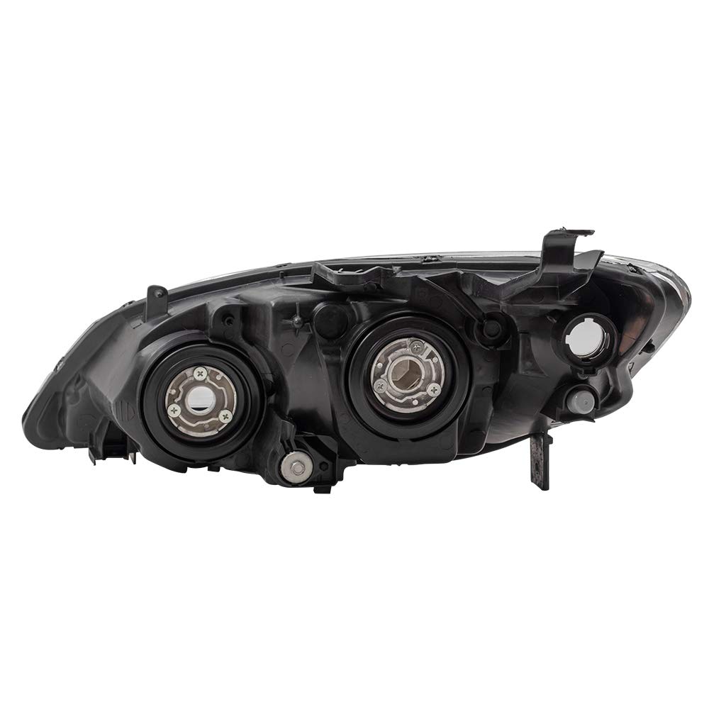 Brock Replacement Halogen Headlights for 2004-2005 Honda Civic - Driver & Passenger Side Headlamps (33151-S5A-A51, 33101-S5A-A51) - Perfect for Night Driving & Road Safety