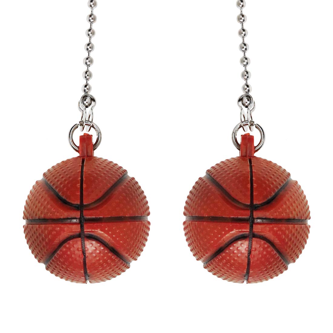 LIC LICTOP Basketball-Shaped Ceiling Fan Chain Pulls - 2Pcs Extension Pull Chain for Ceiling Light & Fan - Perfect for Bedroom, Living Room, and Office Decor