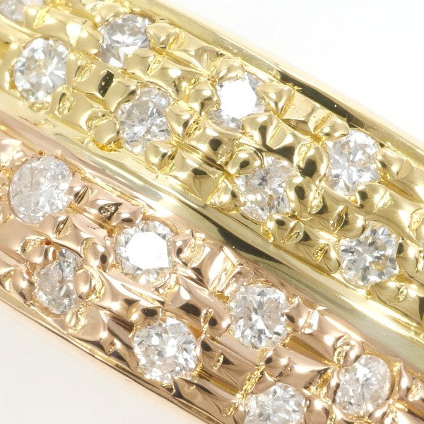 18K Yellow Gold, White Gold & Pink Gold Diamond Ring for Women - Elegant Engagement, Wedding & Anniversary Jewelry Gift