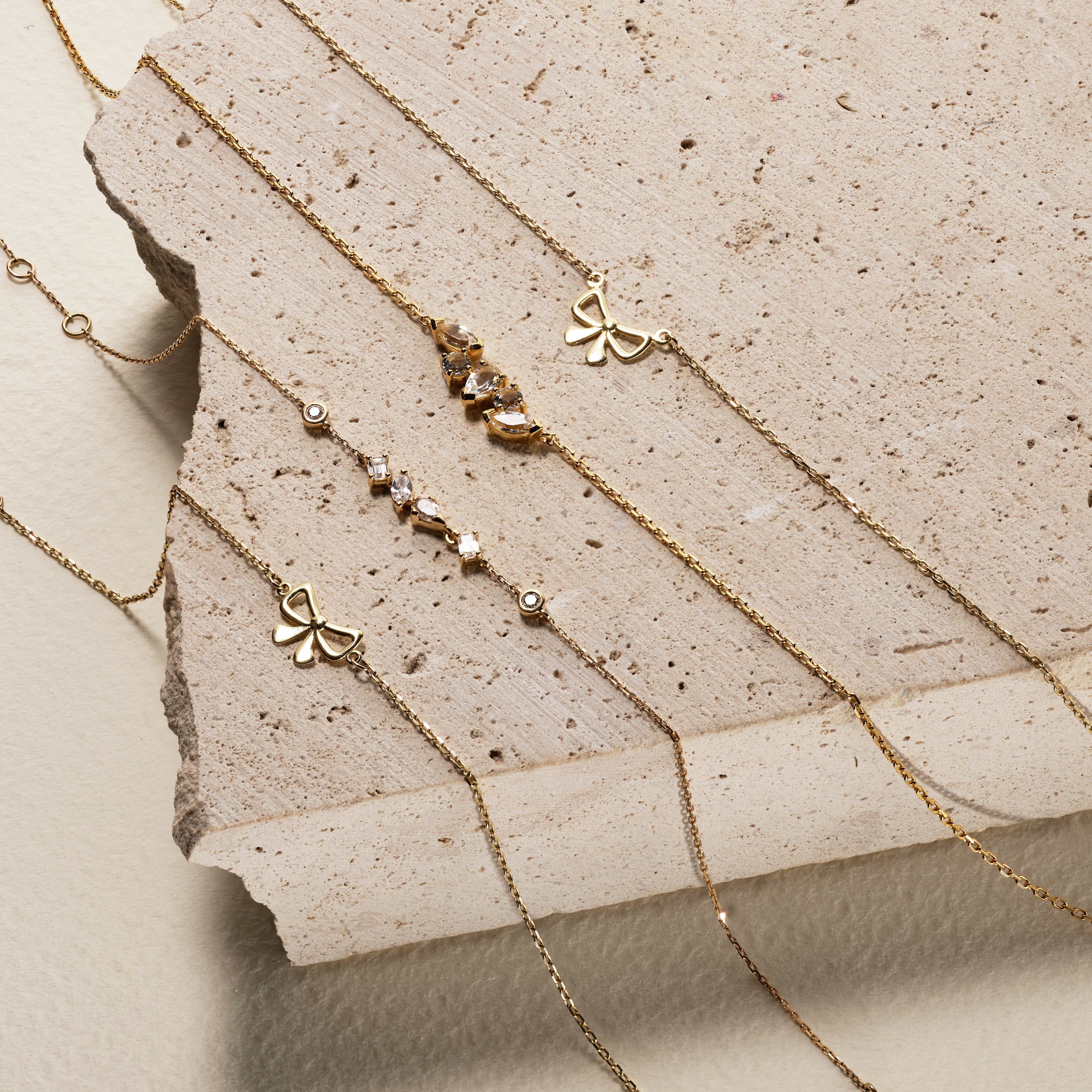 10K Gold Micro Bow Necklace - Dainty & Elegant Jewelry for Women - Perfect for Everyday Wear, Date Nights & Special Occasions