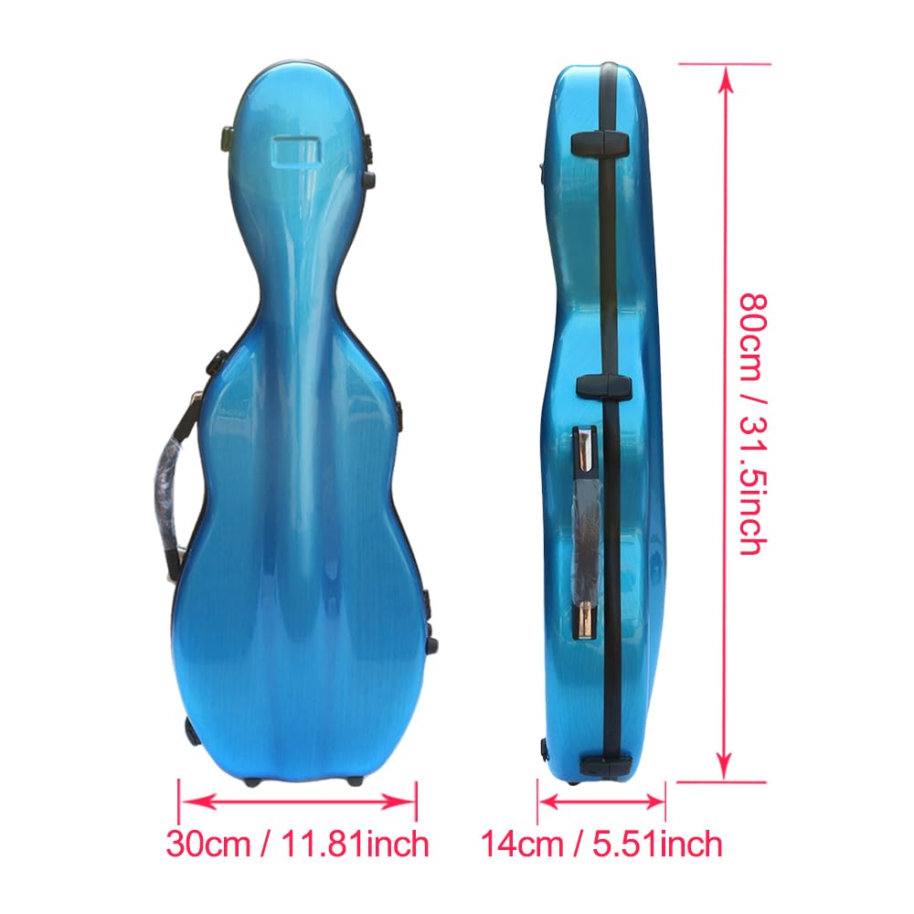 Yinfente 4/4 Full Size Carbon Fiber Violin Case - Lightweight Violin Bag with Backstrap Handle | Durable Protection for Professional Musicians & Travel