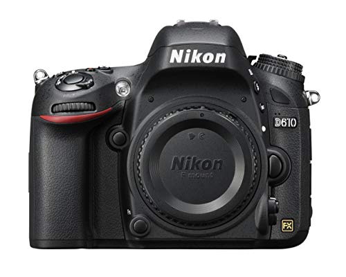 Nikon D610 24.3 MP Full Frame DSLR Camera (Body Only) - Certified Refurbished | Professional Photography, Portrait & Landscape Shooting, Low Light Performance
