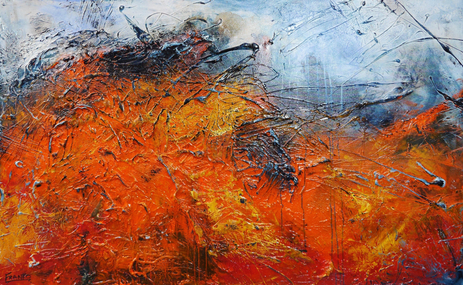 Abstract Textured Painting - 63