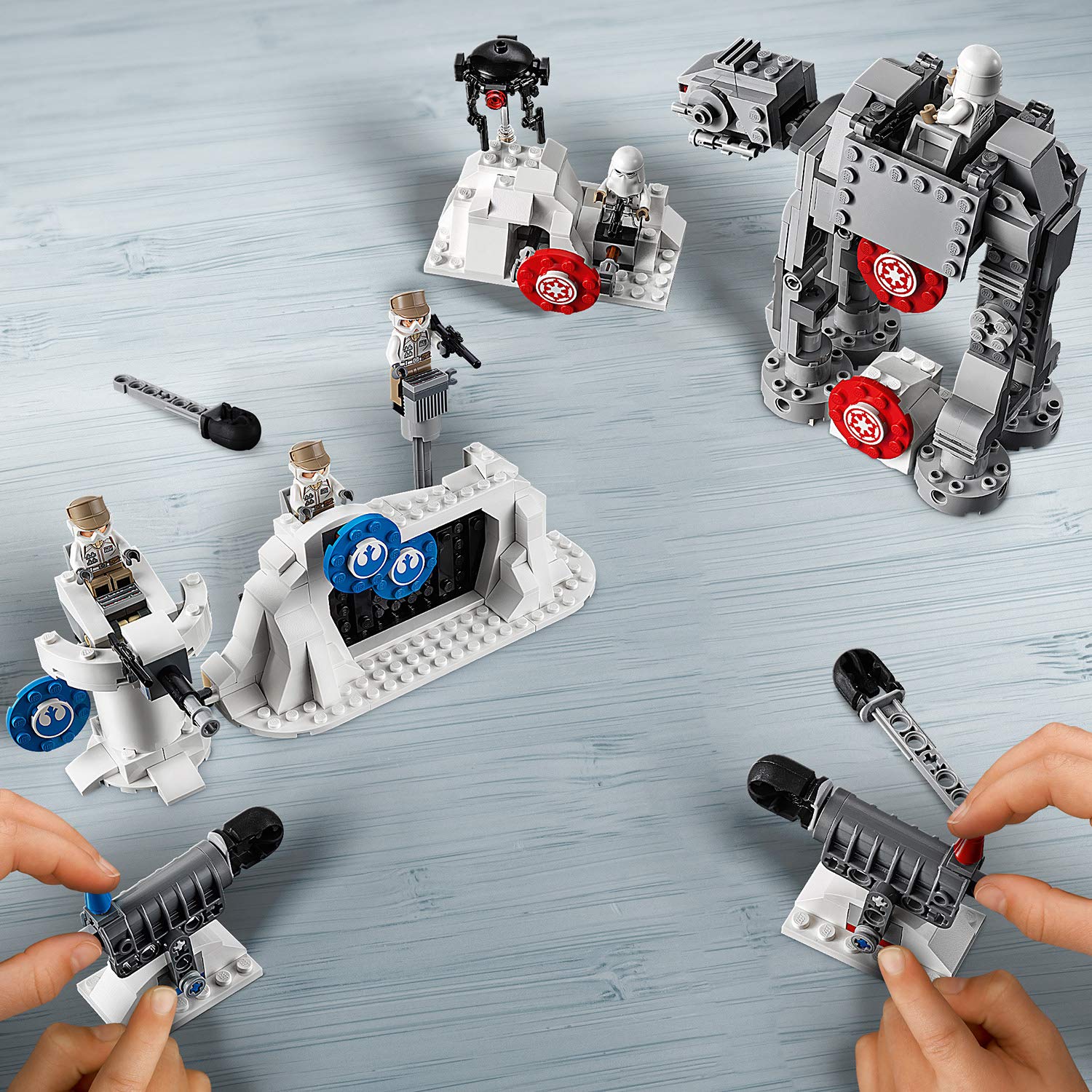 LEGO Star Wars Action Battle Hoth AT-AT Walker Building Set (75241) - Buildable Star Wars Spaceship Toy with Mini Figures, Perfect for Kids & Collectors - Great for Playtime, Display & Star Wars Themed Parties
