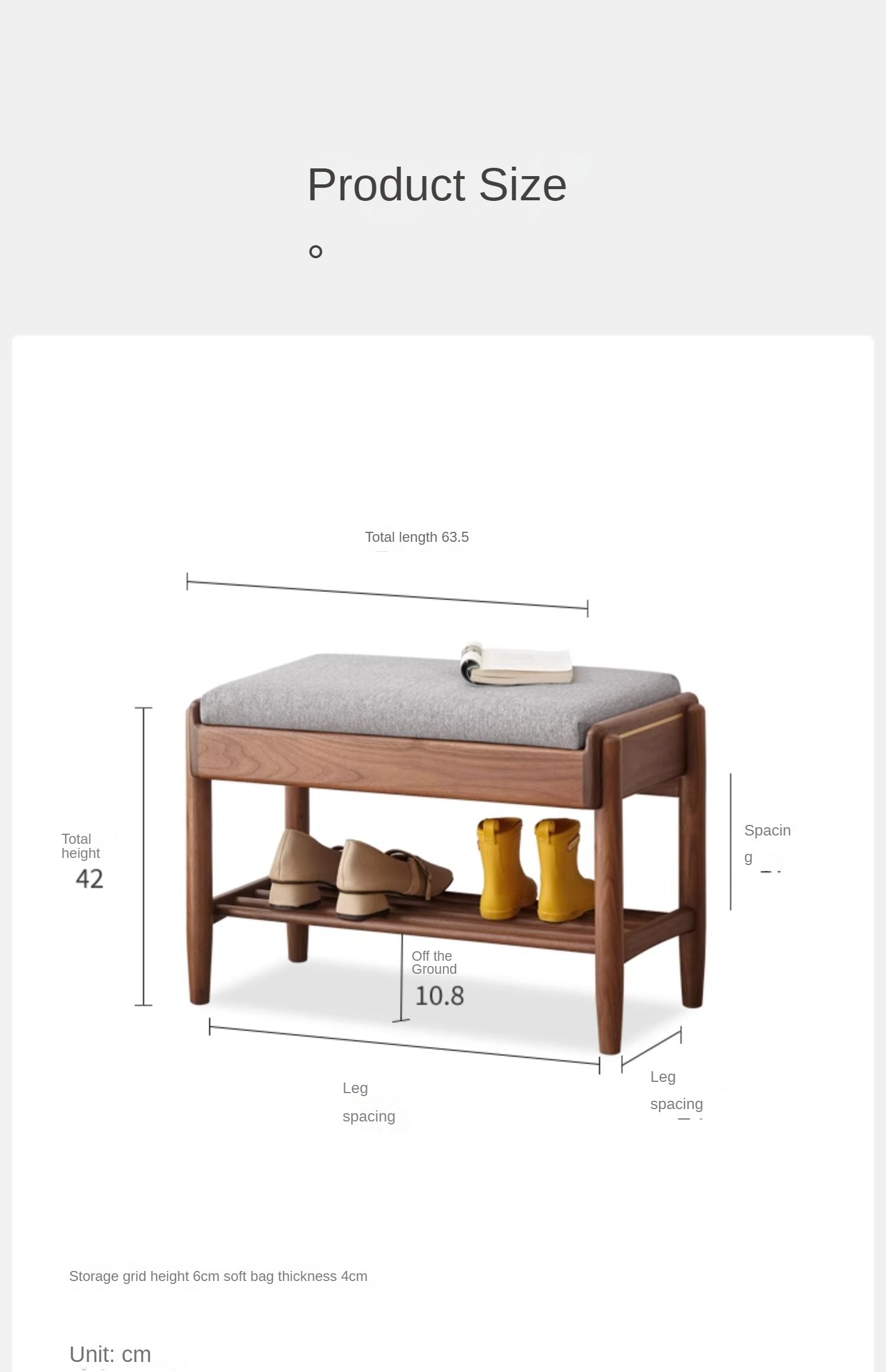 Solid Black Walnut Shoe Storage Bench with Flip Top - Multi-Functional Entryway Organizer for Shoes, Hats & Bags - Perfect for Hallway, Bedroom or Closet Organization
