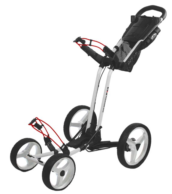 Sun Mountain PX4 Trundler Golf Cart - Lightweight & Durable Push Cart for Golfers - Perfect for Golf Courses, Tournaments & Practice Rounds