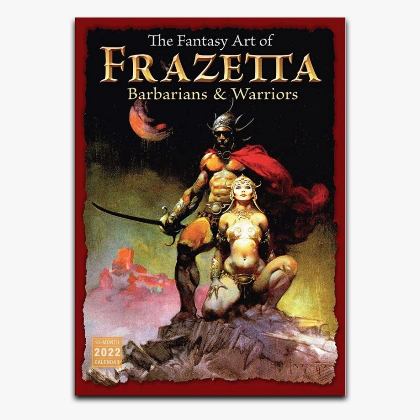 Frazetta Fantasy Art 2022-2023 Wall Calendar - 16 Month Planner for Home, Office & Gifts | Gothic & Sci-Fi Decor