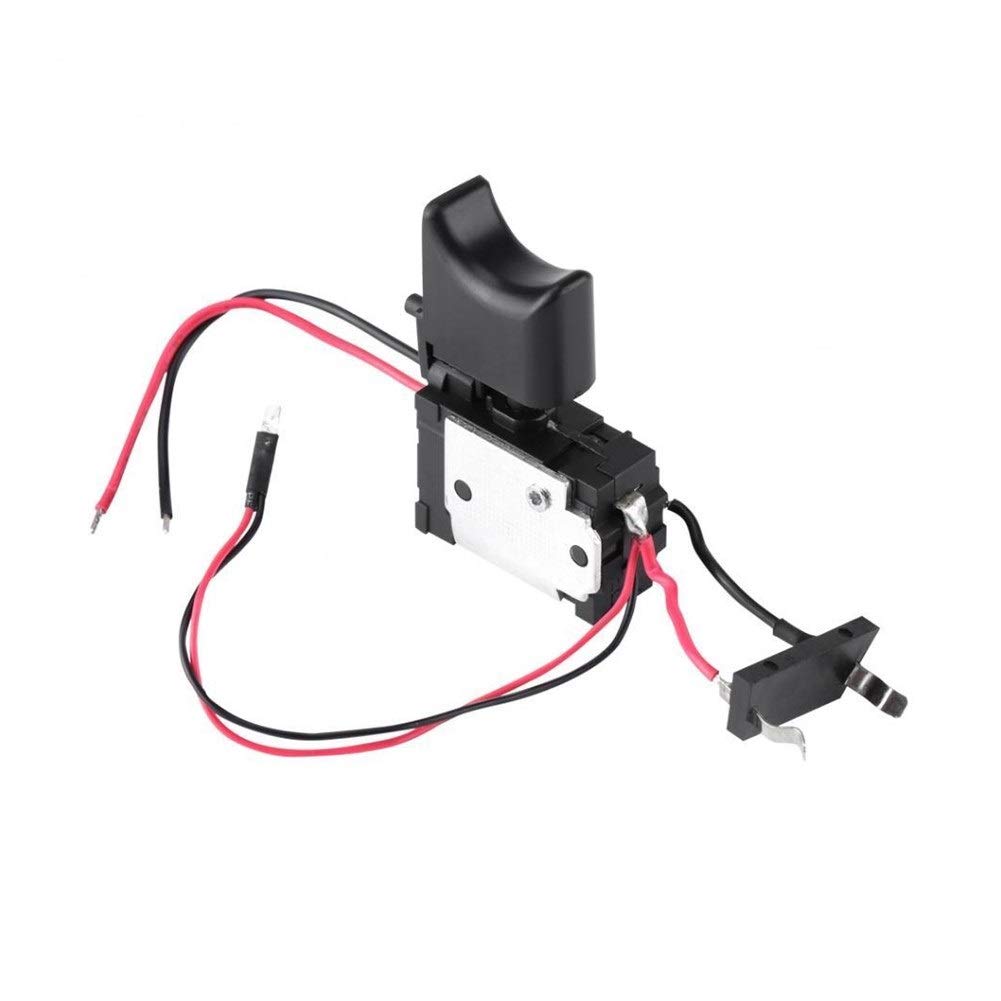 16A Electric Drill Trigger Switch with LED Light - DC 7.2V-24V Power Button for Cordless Tools | Perfect for DIY Projects, Woodworking & Professional Power Tools