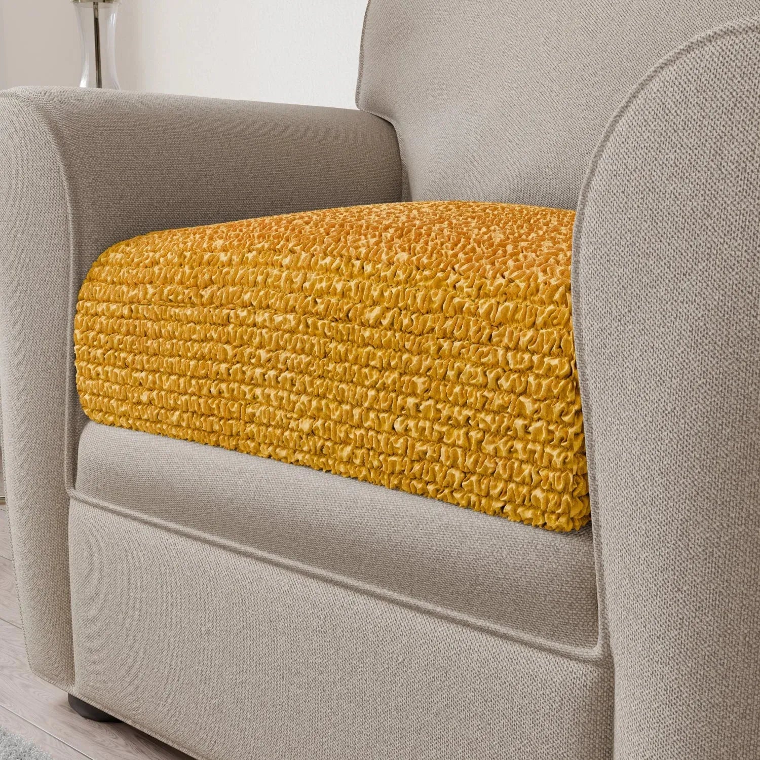Premium Microfiber Seat Cushion Cover - Soft & Durable Sofa Chair Protector - Perfect for Living Room, Office, or Car Use