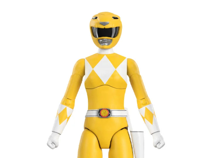 Mighty Morphin Power Rangers ULTIMATES! Yellow Ranger Action Figure - Collectible Toy for Fans & Display - Perfect for Play, Gifts, and Nostalgic Collections