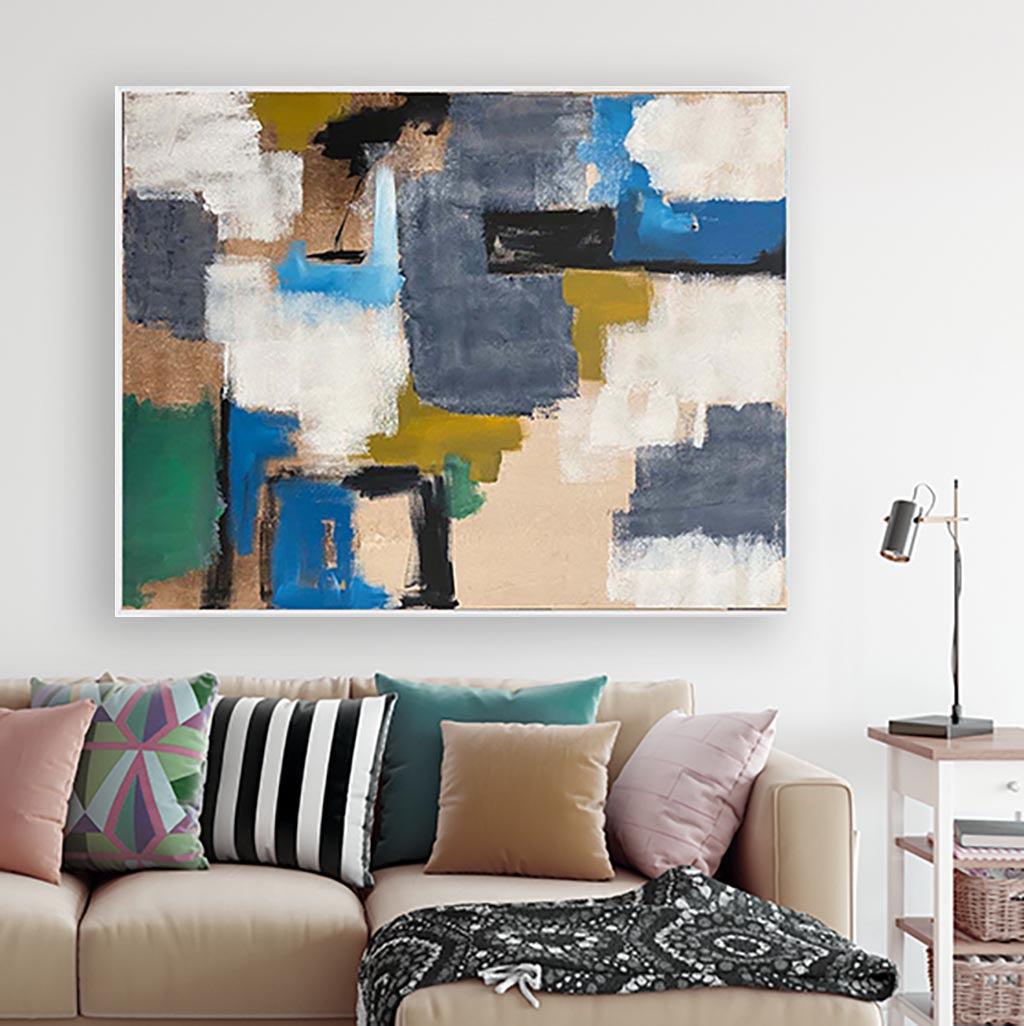 Urban Night Original Painting - Handmade Canvas Art for Home Decor, Office & Gift Ideas | Modern Wall Art for Living Room, Bedroom & Dining Area