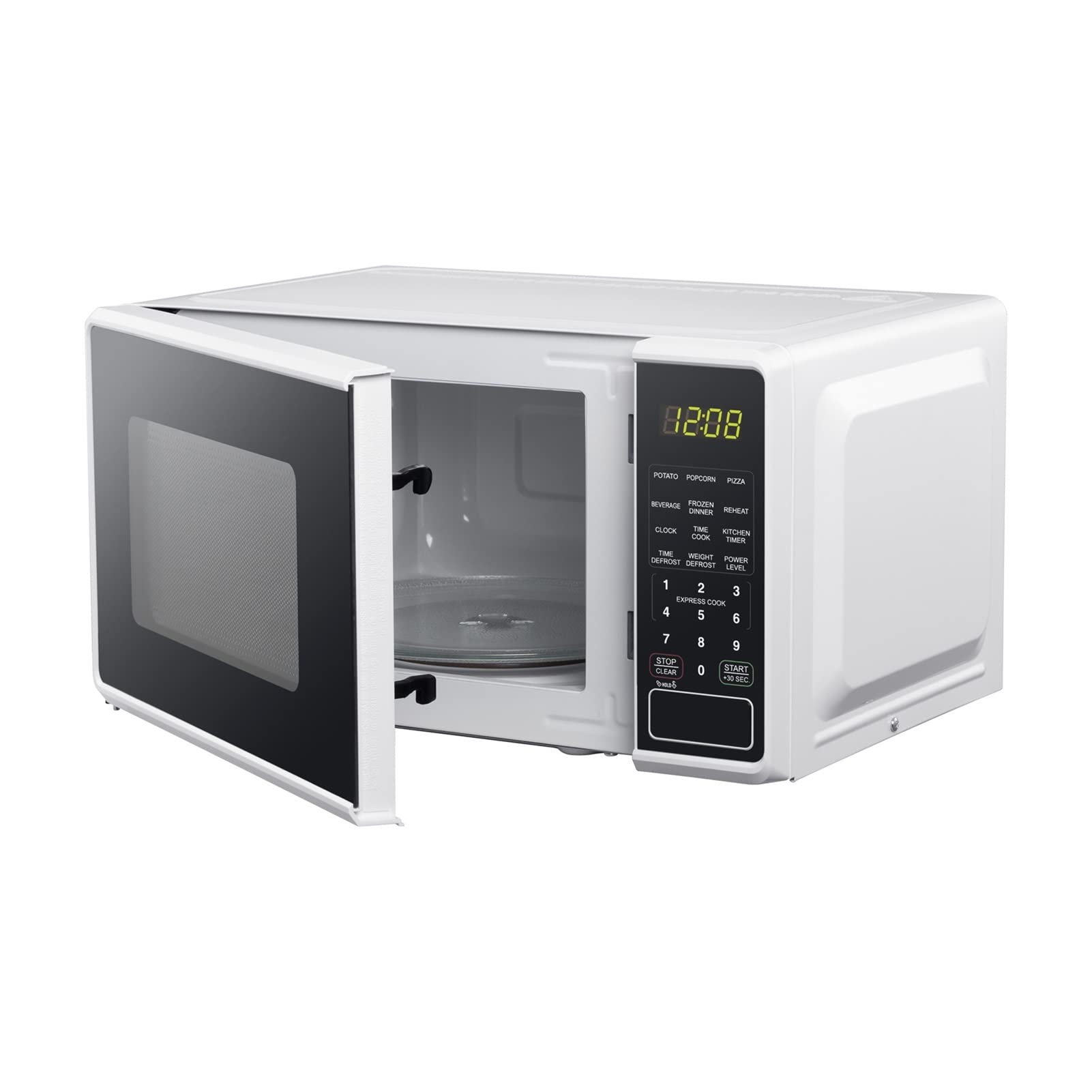 FFIME 0.7 Cu ft Compact Countertop Microwave Oven - Small White Microwave for Kitchen, Dorm, Office & RV - Fast Cooking & Reheating Meals