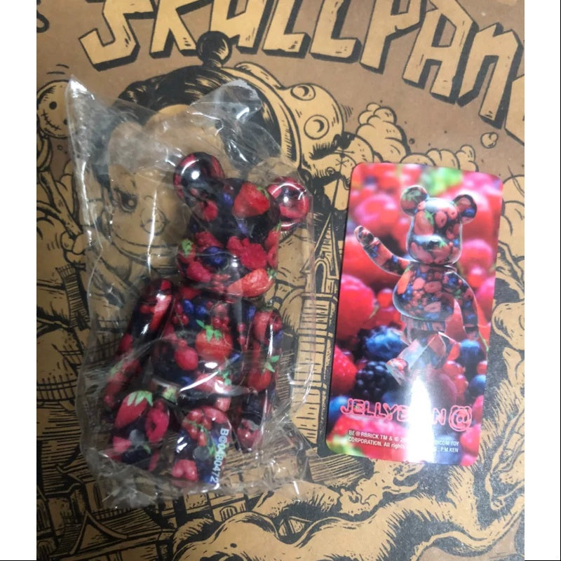 Bearbrick Series 48 Jellybean Berry 100% Collectible Figure - Limited Edition Vinyl Art Toy for Display & Collection - Perfect for Home Decor, Office Display, and Gift Giving