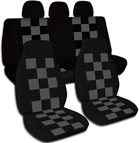 Black and Charcoal Checkers