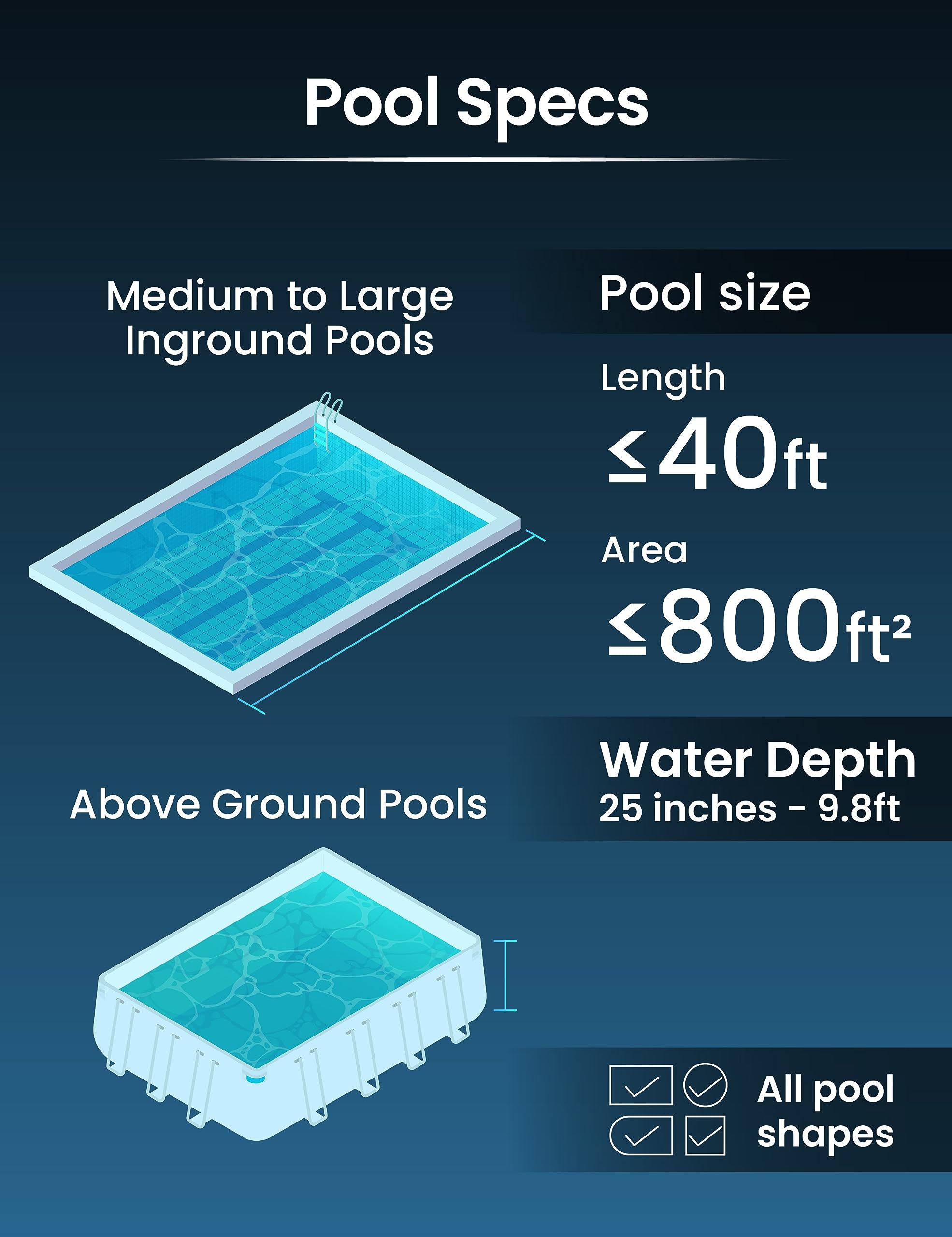 KOKIDO XTROVAC 710 Rechargeable Heavy-Duty Pool Vacuum Cleaner - 6X Suction Power, Dual Filtration System (Standard & Fine) for Fast Cleaning of Inground & Above Ground Pools - Perfect for Weekly Maintenance and Seasonal Deep Cleaning