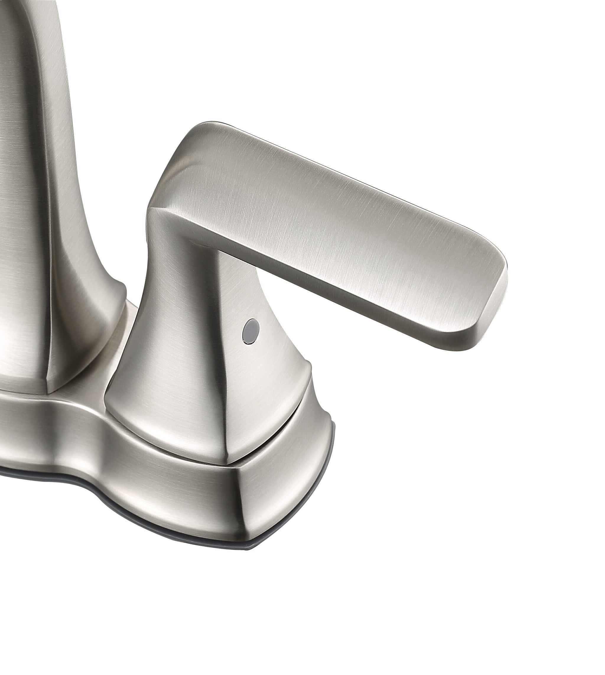 Arezzo Deck Mount Bathroom Faucet in Brushed Nickel - Single Hole Bath Sink Faucet with High Arc Spout for Modern Vanities, Perfect for Home & Hotel Bathroom Renovation