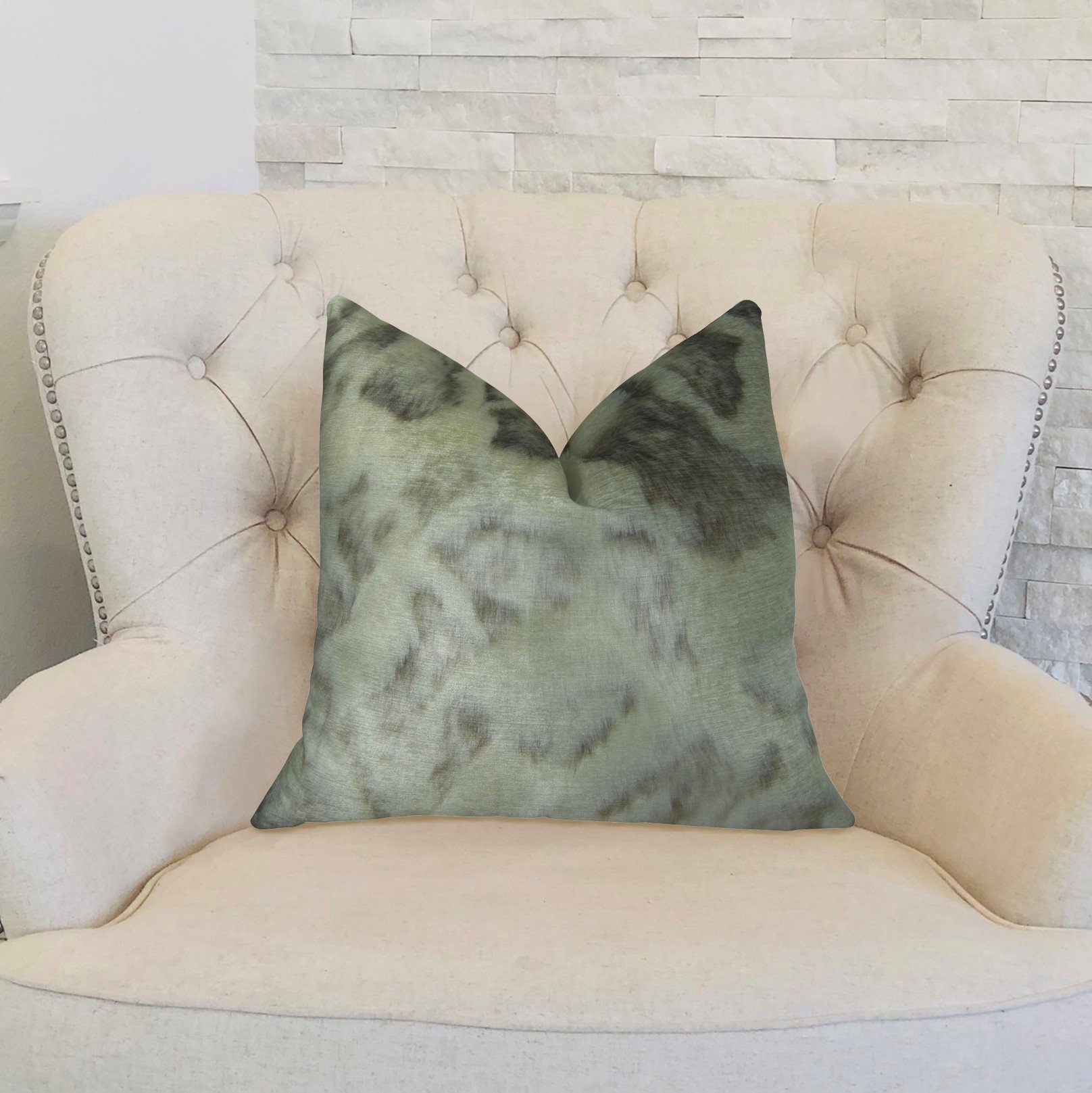 Luxury Ivory Rabbit Fur Handmade Throw Pillow - Soft Decorative Cushion for Sofa, Bed & Home Decor - Cozy Living Room & Bedroom Accent Pillow