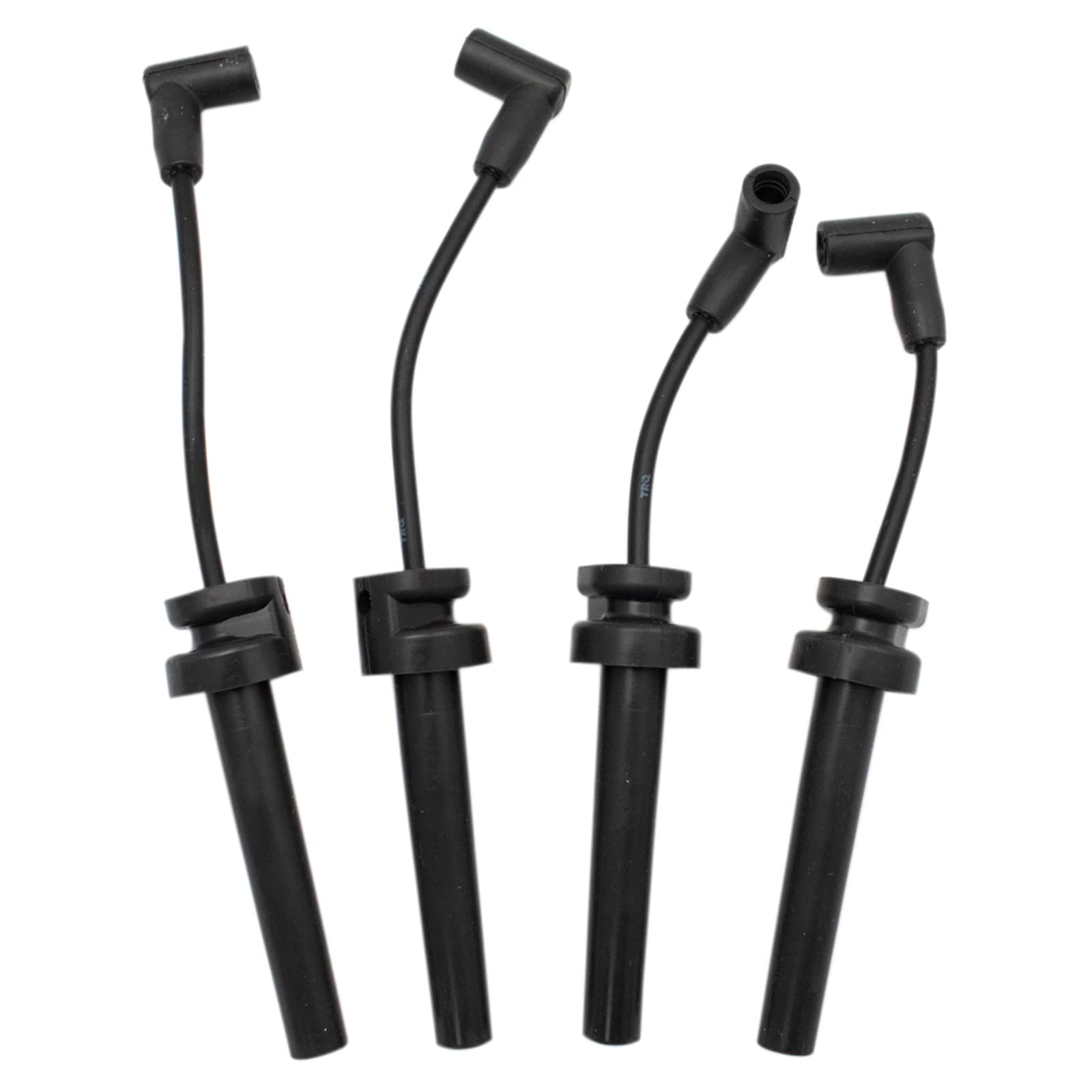 TRQ Ignition Engine Spark Plug Wire Kit Set - Direct Fit for Jeep Wrangler & Liberty 2.4L (2002-2012) - Improve Engine Performance & Fuel Efficiency - Perfect for Off-Roading & Daily Commuting