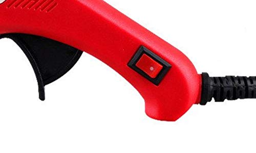 FADMAN 20W Mini Hot Melt Glue Gun with On/Off Switch & Indicator - Includes 4 Transparent Hot Glue Sticks for DIY Crafts, Home Repairs, and School Projects