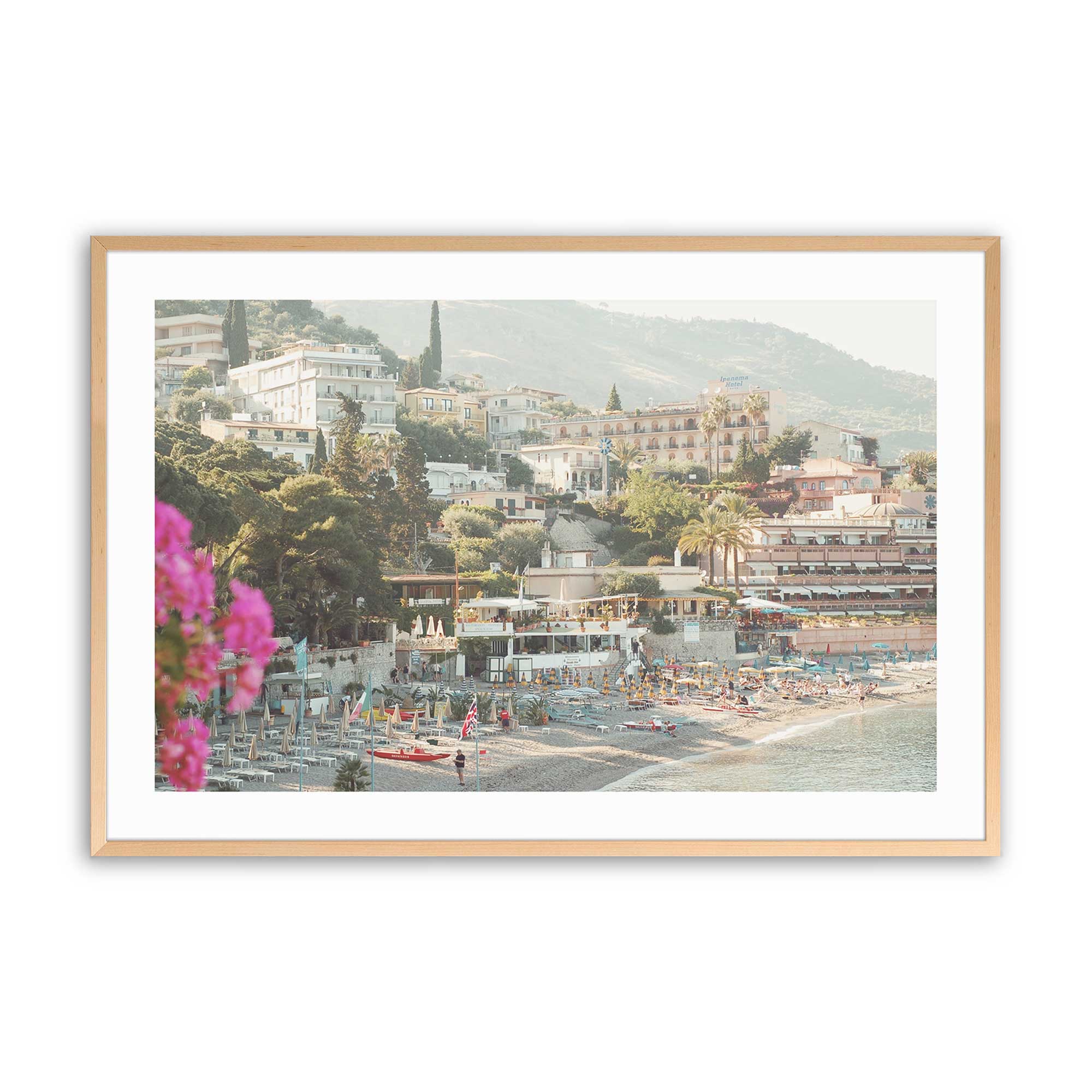 Blossoms by the Bay Floral Print Wall Art - Coastal Home Decor for Living Room, Bedroom & Office