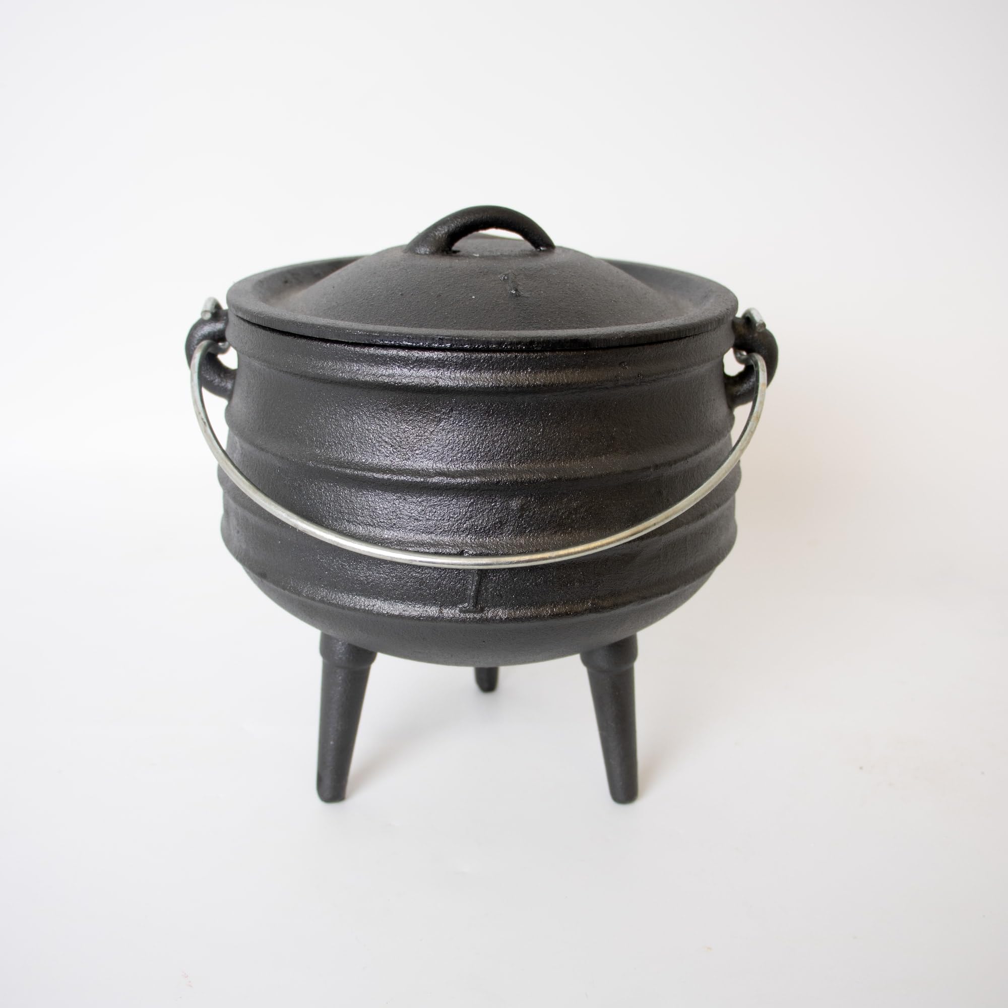 Lehman's 8 Inch Cast Iron Dutch Oven with Lid - 3 Quart Campfire Cooking Pot with 3 Legs for Outdoor, Backpacking & Survival | Perfect for Stews, Soups & Open Fire Cooking