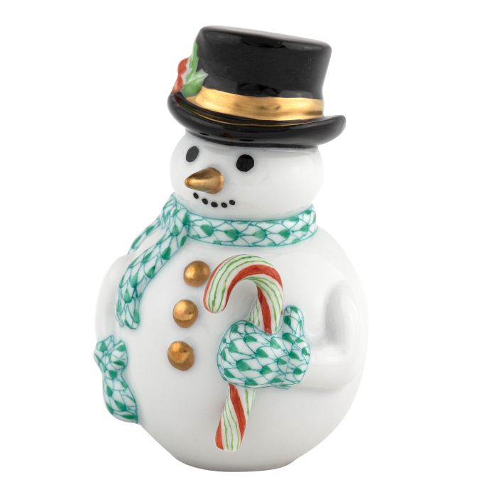 Festive Green Candy Cane Snowman Christmas Decoration - Perfect for Holiday Tree Ornaments, Gift Toppers & Winter Party Decor