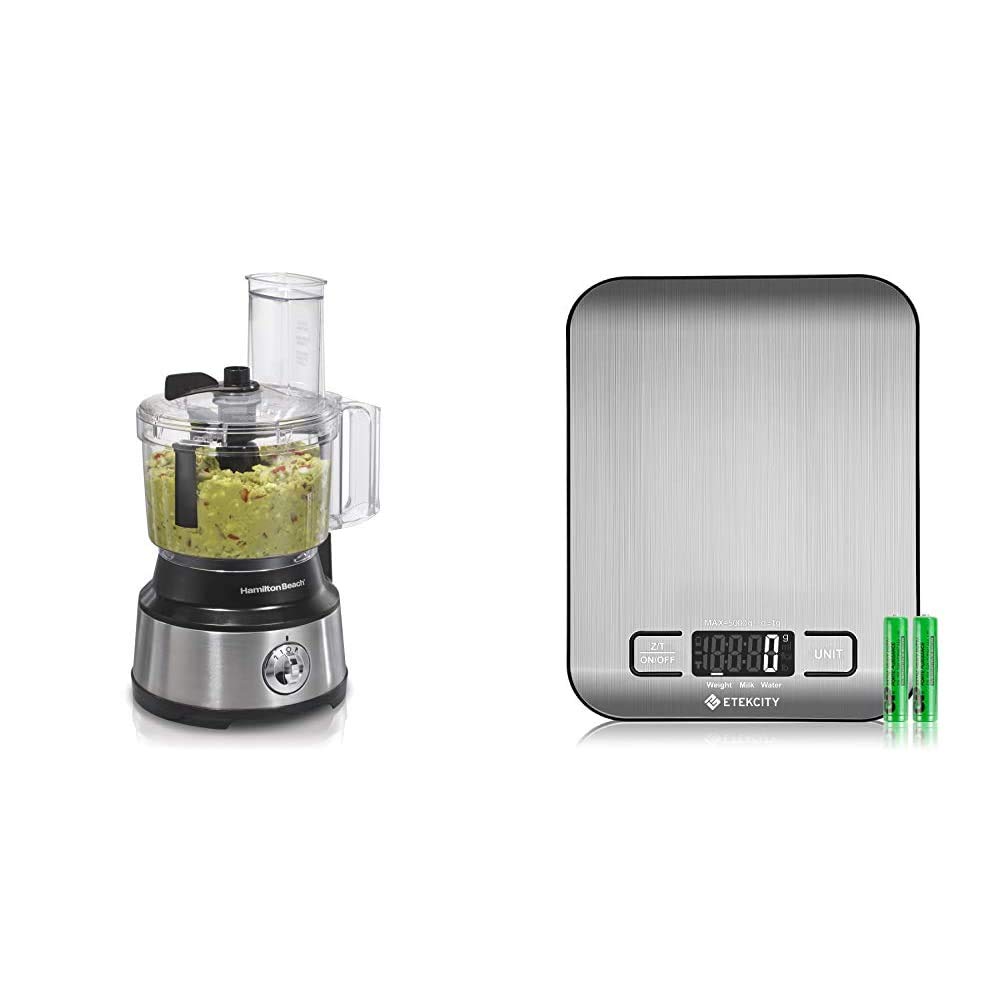 Hamilton Beach Food Processor & Scale for Kitchen Prep