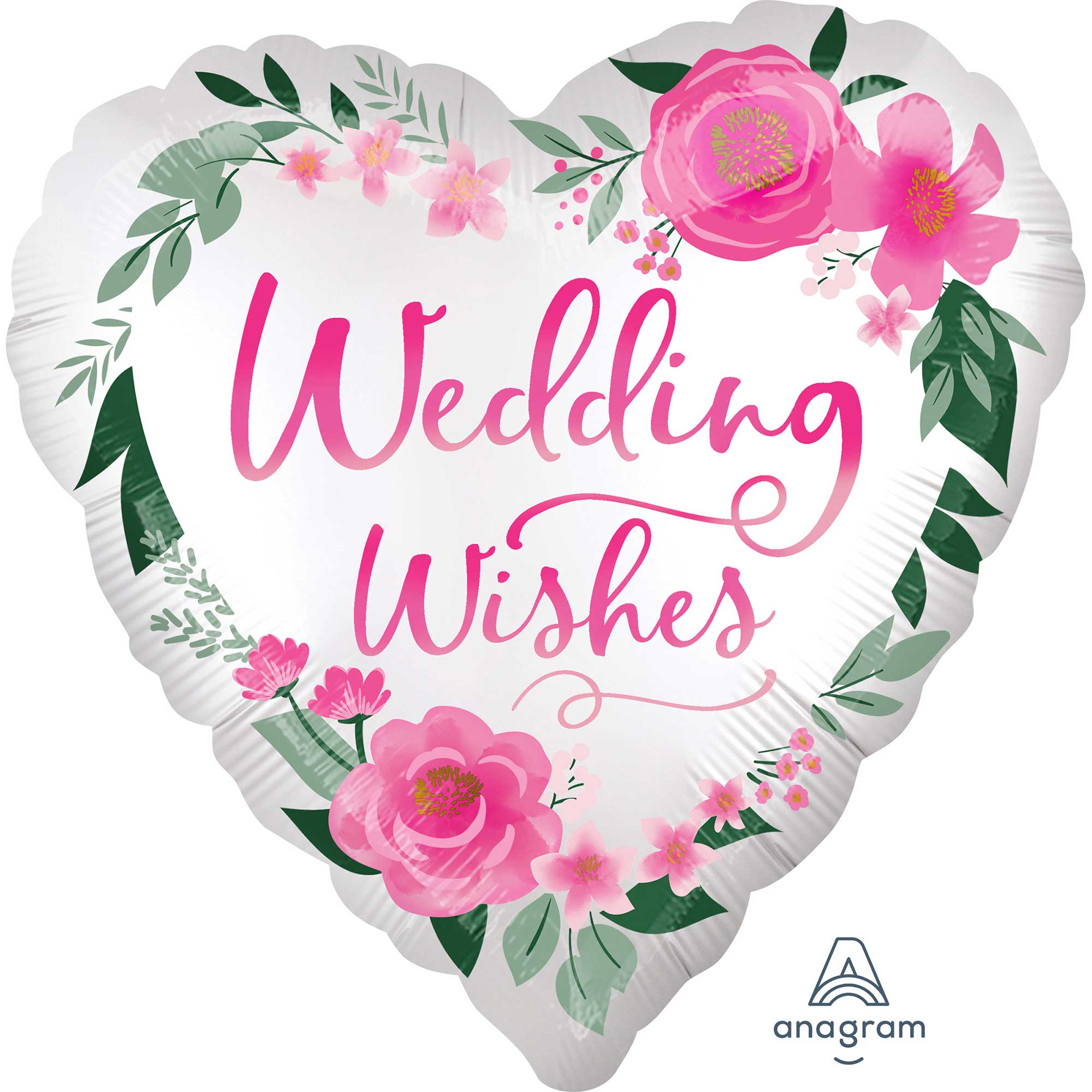 45cm Standard XL Satin Wedding Heart Balloon - Elegant Decoration for Bridal Showers, Anniversary Parties & Romantic Proposals