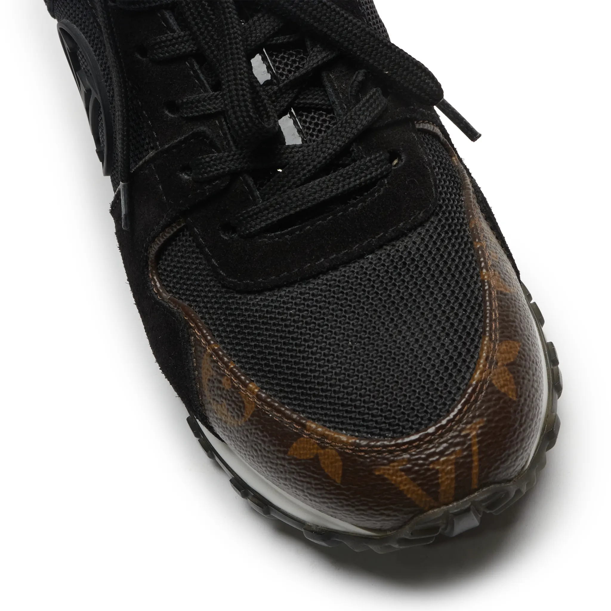 Authentic Pre-Owned Louis Vuitton LV Run Away Black Sneakers - Luxury Designer Shoes for Men, Streetwear Fashion & Casual Wear