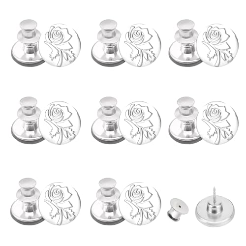 M Rose Button