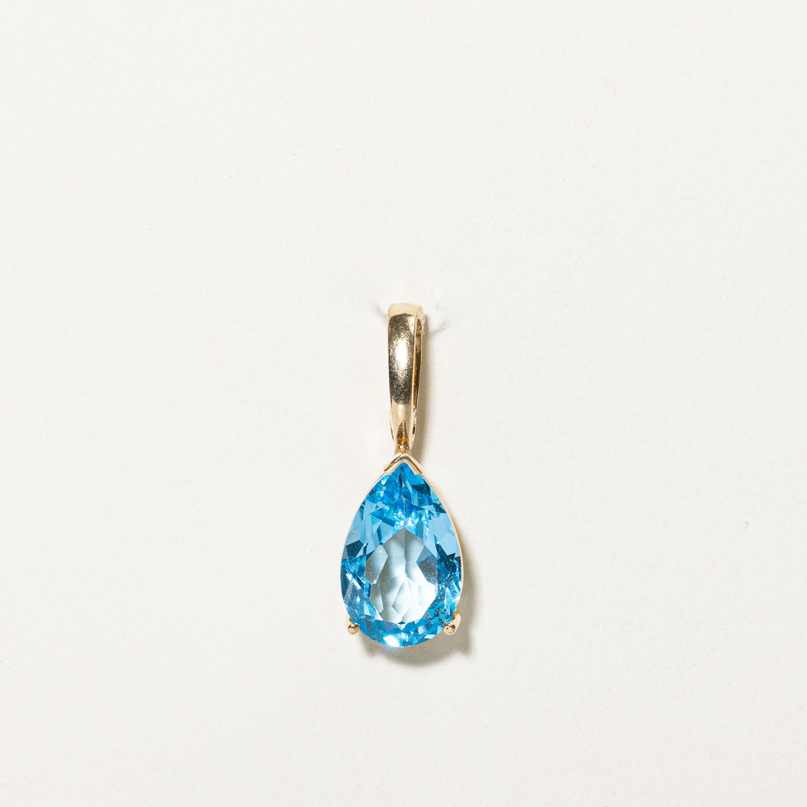 4.00ct Pear Cut Topaz Pendant Necklace - Elegant Blue Gemstone Jewelry for Women - Perfect for Weddings, Anniversaries & Special Occasions