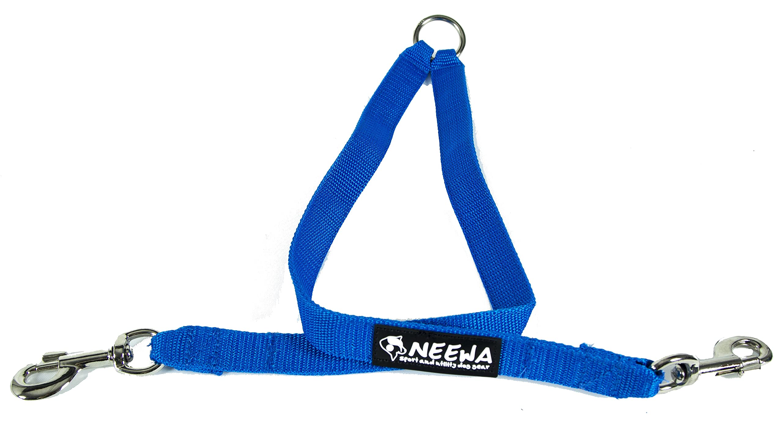 Neewa Dual Dog Leash Splitter - One-Size-Fits-All Adjustable Coupler for Walking 2 Dogs - Strong & Durable Blue Pet Accessory - Perfect for Park Walks, Hiking & Training Sessions