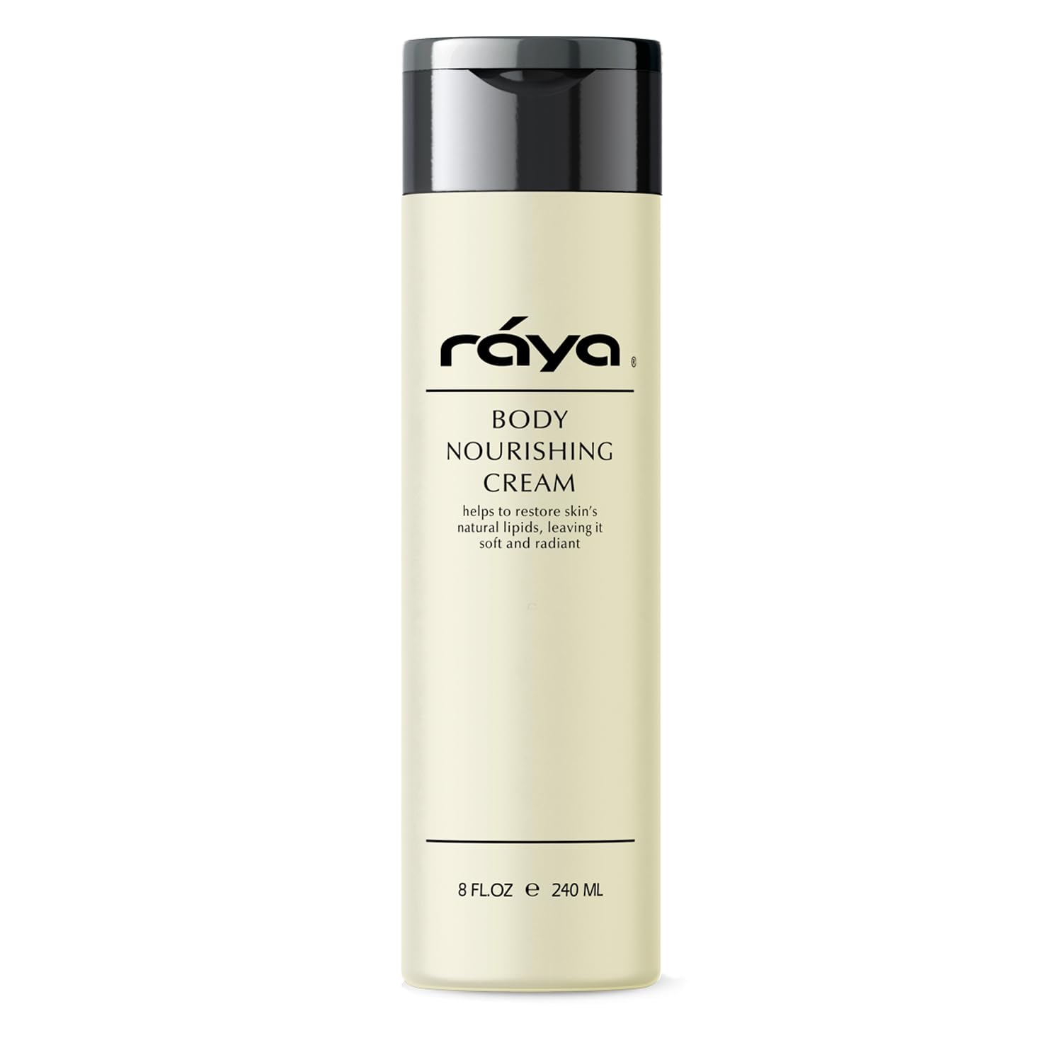 Raya Body Nourishing Cream 8 oz (S-112) - Rich & Silky Moisturizing Lotion with Fine Oils, Shea Butter & Vitamins for Dry Skin - Deep Hydration & Softening for Daily Body Care & Nighttime Routine