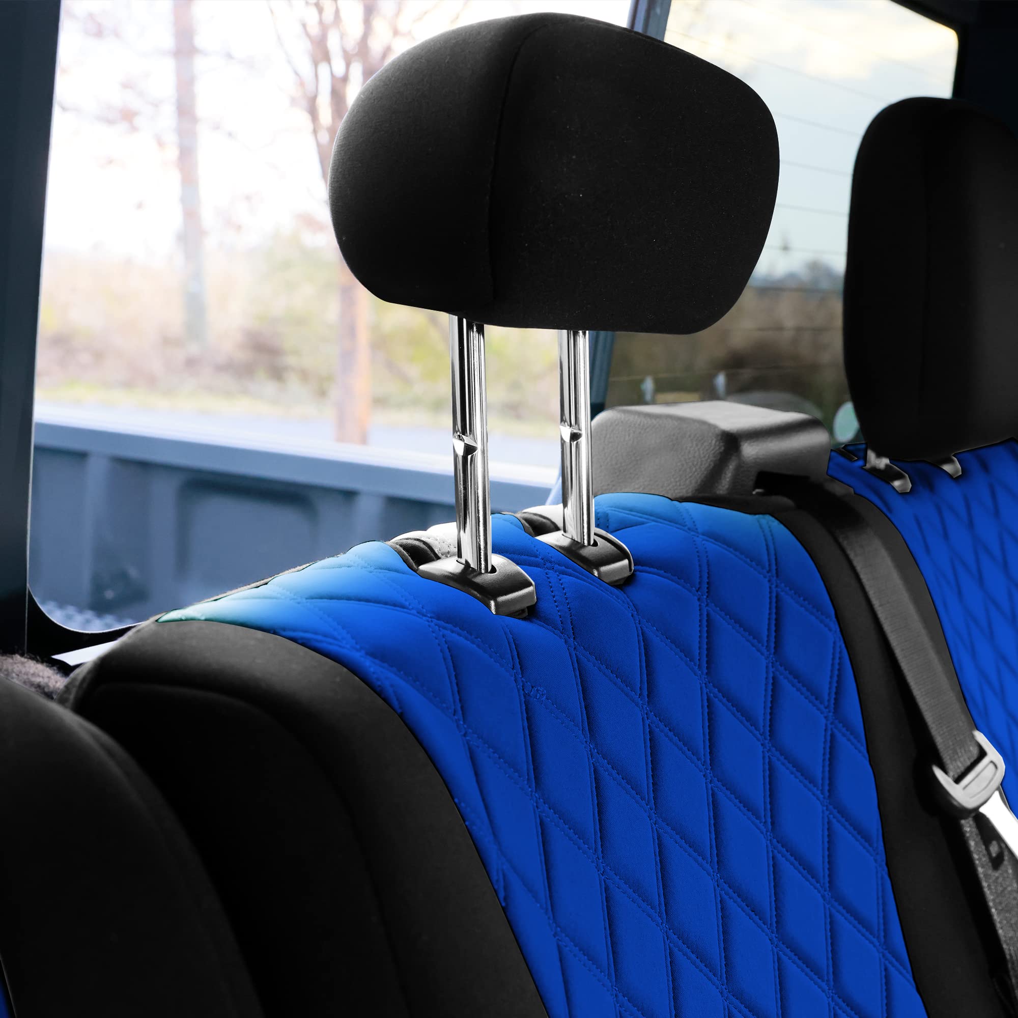 Custom Fit Neosupreme Seat Covers for Ford F150 XLT/Lariat/Raptor (2021-2023) - Water Resistant Neoprene Car Seat Covers with Blue Interior Accessories | Perfect for Off-Roading, Daily Commuting & Truck Protection