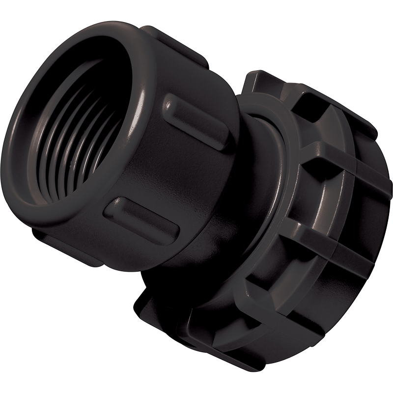 Hydro Rain HRM 100 UF 1X Female Buttress Thread x 1 FPT Swivel Adapter - Durable Irrigation Fitting for Sprinkler Systems & Garden Watering