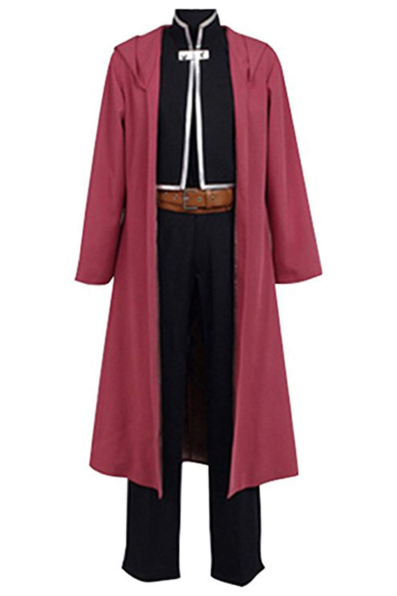 Edward Elric Full Metal Alchemist Red Cape Cosplay Costume - Perfect for Halloween, Anime Conventions & Themed Parties
