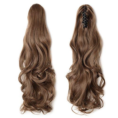 Clip-In Ponytail Hair Extension - Natural Looking Human Hair Ponytail Piece for Women - Perfect for Parties, Weddings & Everyday Styling